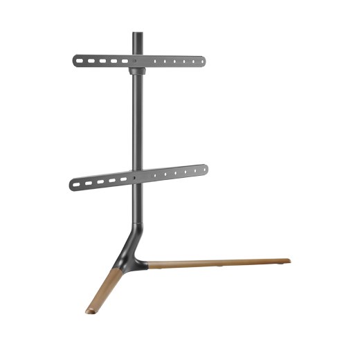 Brateck Modern Linear Tabletop TV Stand For 49'-70' TVs -- Matte Black & Walnut