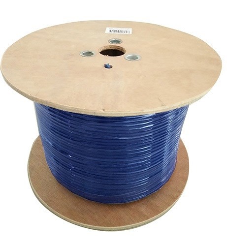 8Ware 350M Cat6 Cable Roll Blue Bare Solid Copper Twisted Core PVC Jacket