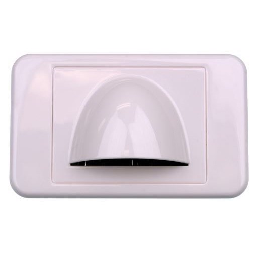 Digitek Bullnose Low Profile Wall Plate: White