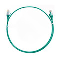 8Ware Cat6 Ultra Thin Slim Cable 0.25M / 25CM - Green Color Premium RJ45 Ethernet Network Lan Utp Patch Cord 26Awg For Data Only, Not PoE