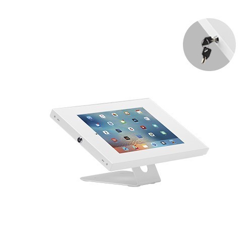 Brateck Anti-Theft Wall-Mounted/Countertop Tablet Holder Fit Most 9.7' To 11' Tablets( iPad, iPad Air, iPad Pro, - White (LS)