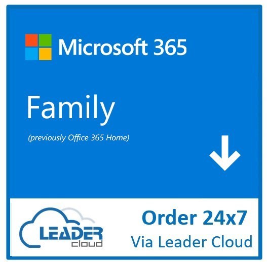 Microsoft Office 365 Family 32/64-bit - Subscription Licence - Up to 6 People - 1 Year