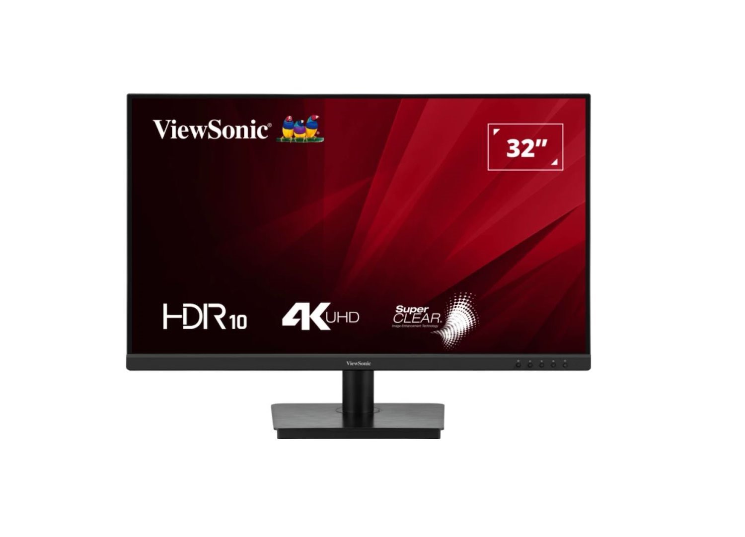 ViewSonic 32' Va3208 4K Uhd 3840 X 2160, Superclear, HDR10, 2X Hdmi And 1X DP, 3.5 Audio Port, Office Business Monitor Retail