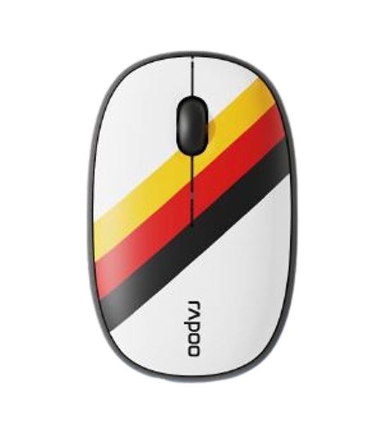 Rapoo (LS) Rapoo Multi-Mode Wireless Mouse Bluetooth 3.0, 4.0 And 2.4G Fashionable And Portable, Removable Cover Silent Switche 1300 Dpi Germany- World Cup