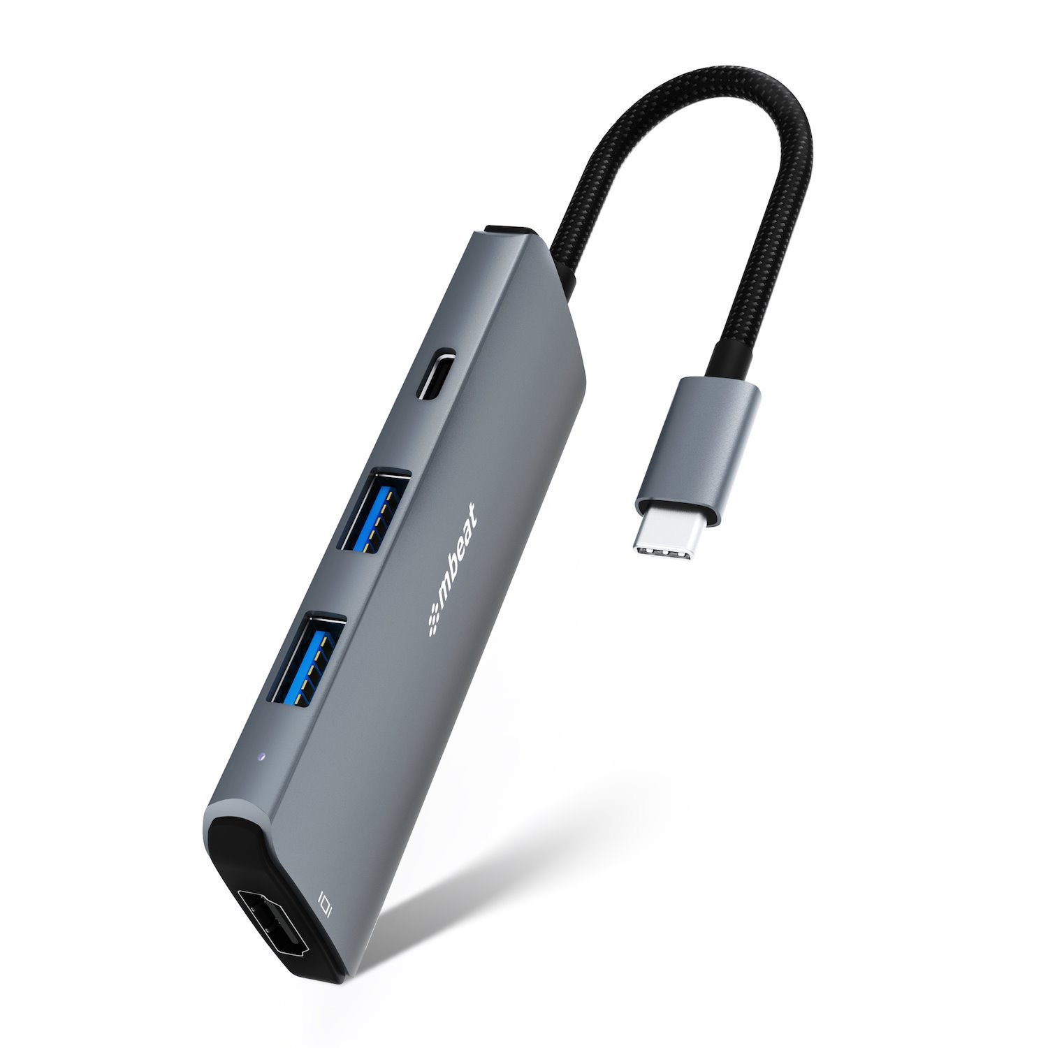 Mbeat Elite 7-In-1 Multifunction Usb-C 3.2 Hub With 8K Hdmi 100W Pass Through - 1X Hdmi, 2X Usb-A 1X Usb-C, 1X Usb-C 100W Charging, 1X Micro-SD