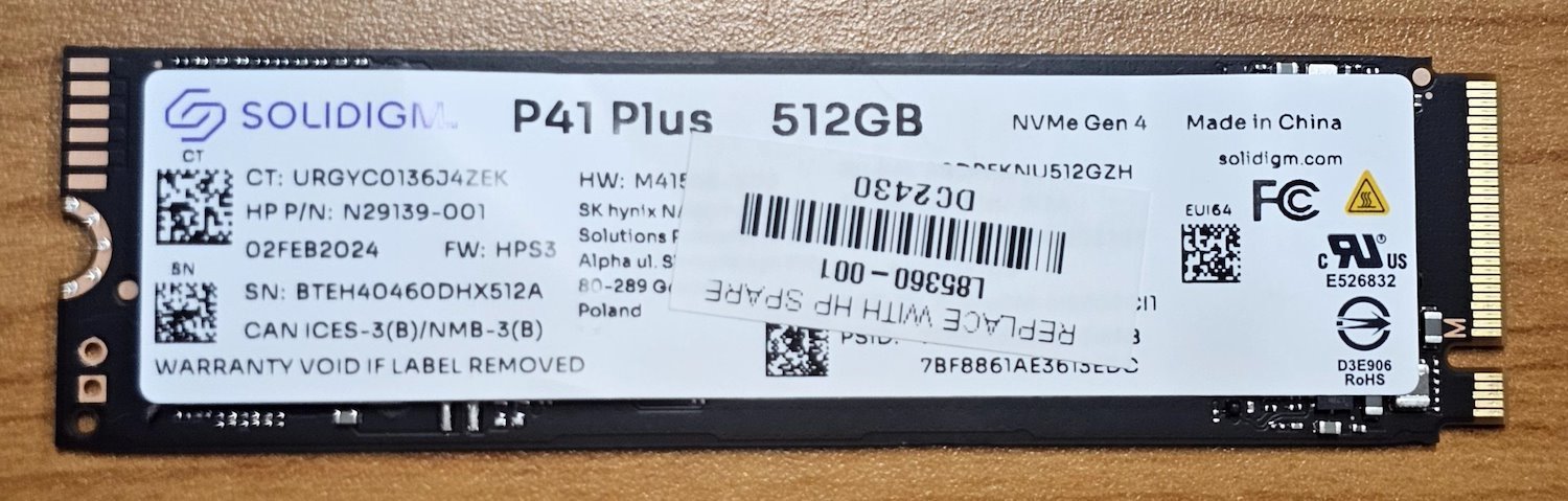 Micron Oem 512GB Gen4 NVMe SSD 3500/1625MB/s R/W 200TBW 220K/300K Iops 1.5M HRS MTTF PCIe 4 M.2 2280 1YR WTY >500GB (Not Crucial)