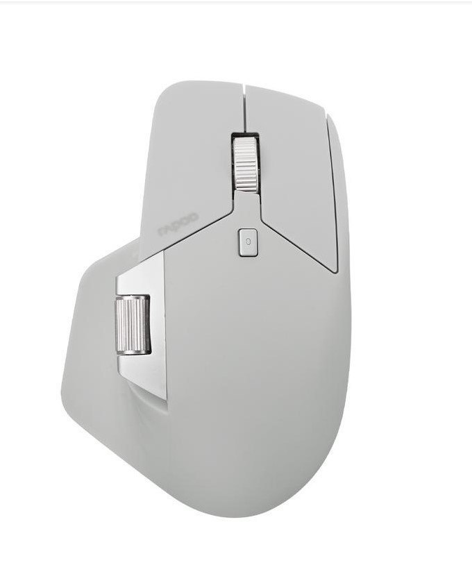 Rapoo MT760L Grey White Multi-Mode Wireless Mouse -Switch Between Bluetooth 5.0 And 2.4G -Adjust Dpi From 800 To 4000