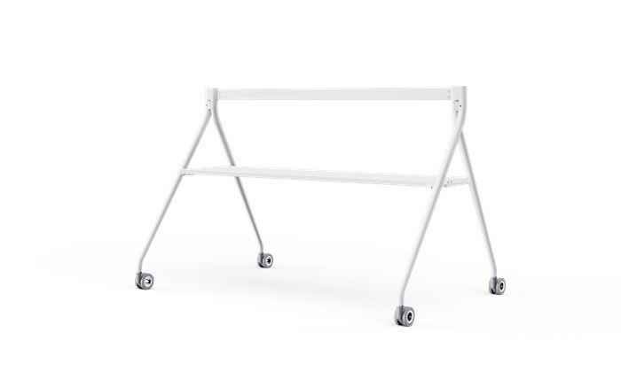 Yealink Floorstand For MeetingBoard 86' With Tray,Perfect Fit For Yealink MeetingBoard 86',Wheeled For Easy Transport Stable, White, Eos