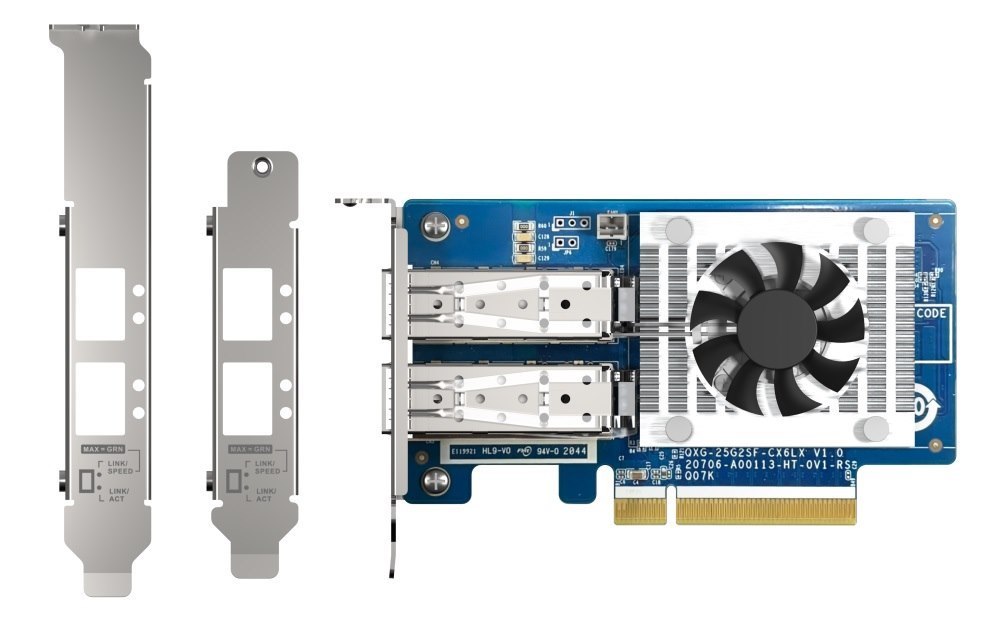 Qnap QXG-25G2SF-CX6 PCIe Supported Nas PCIe Gen4 X8