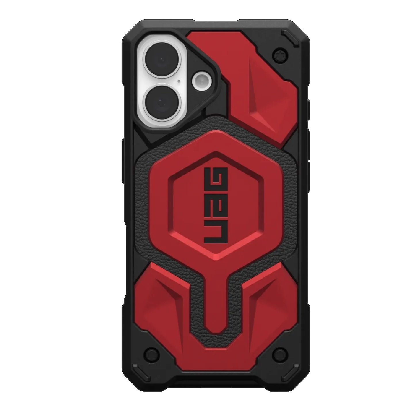 Uag Monarch Pro Apple iPhone 16 (6.1') Rugged Case - Crimson (114458119494), 25FT. Drop Protection(7.6M),Built-in Magnet For MagSafe,10 Years Warranty