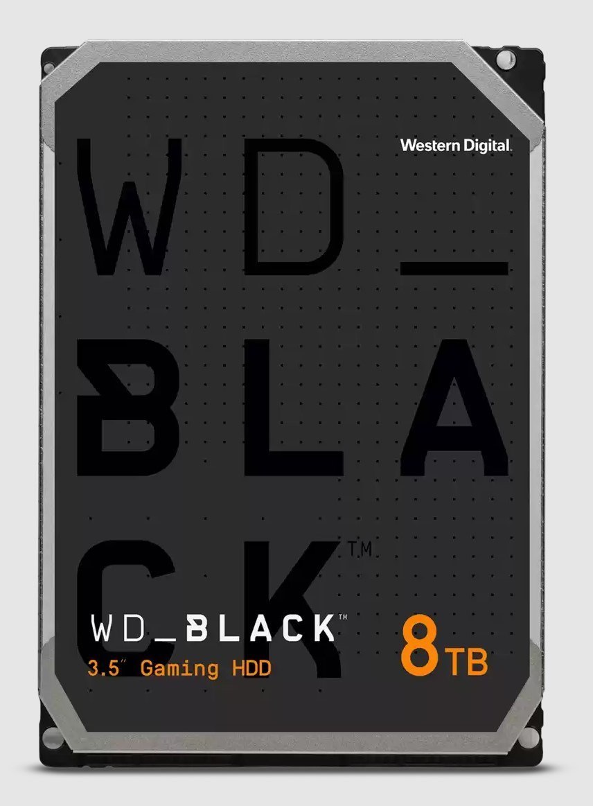 Western Digital WD Black 8TB 3.5' HDD Sata 6GB/S 7200RPM 256MB Cache CMR Tech For Hi-Res Video Games 5YRS WTY ~WD8002FZBX