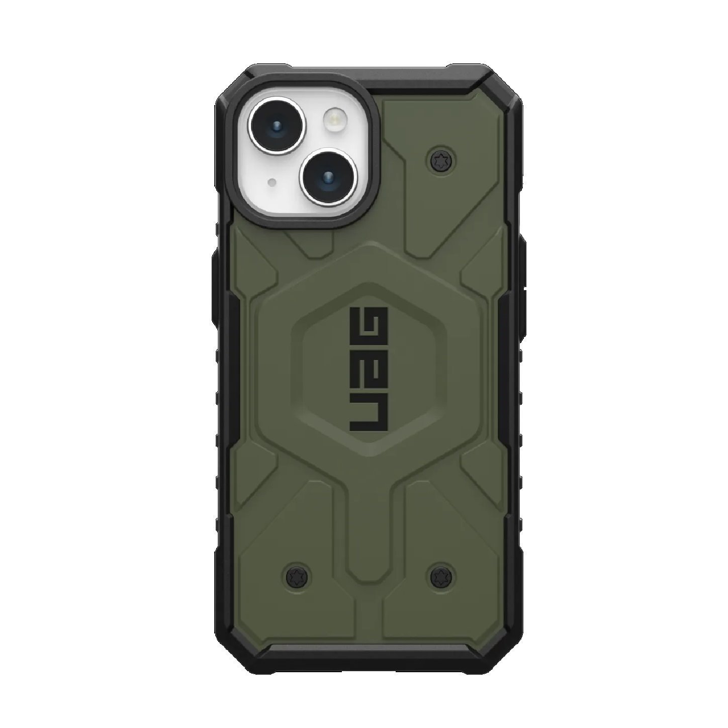 Uag Pathfinder MagSafe Apple iPhone 15 (6.1') Rugged Case - Olive Drab (114291117272), 18FT. Drop Protection (5.4M), Tactical Grip, 10 Years Warranty