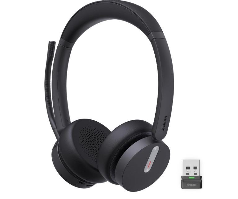 Yealink BH70 Bluetooth Wireless Stereo Headset Teams Usb-C, Microsoft Teams & Uc Certified, 3-Mic Noise Cancellation, 35 Hours Talk Time