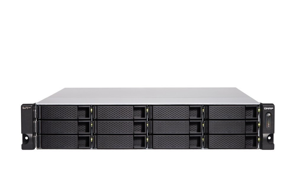 Qnap TS-h1886XU-RP-R2-D1622-32G 12 Bay 2U Nas Sata 6Gbps, 32GB DDR4 Ecc Ram, 4 X GbE RJ45 Lan, 2 X 10GbE SFP+, 4 X PCIe Expansion Slots