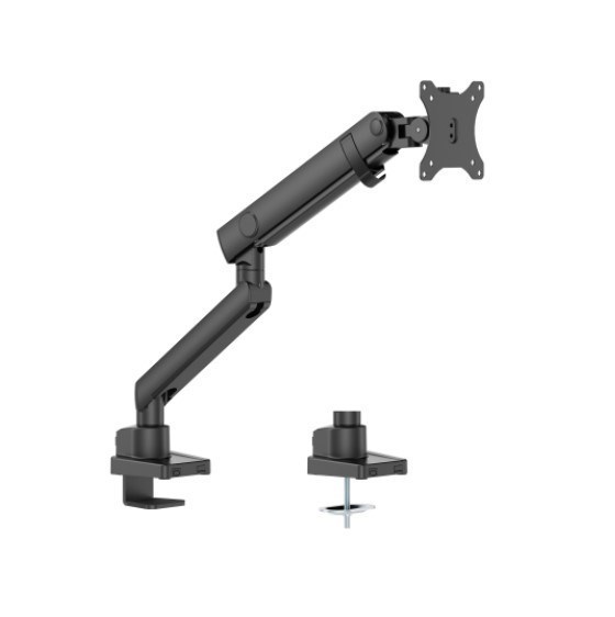 Brateck LDT84-C012-B Single Screen Slim Heavy-Duty Mechanical Spring Monitor Arm Black (LS)