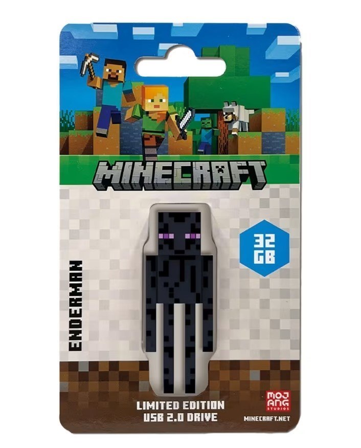 Verbatim Minecraft Collector S Edition Usb Flash Drive - 32GB - Enderman Retail Pack