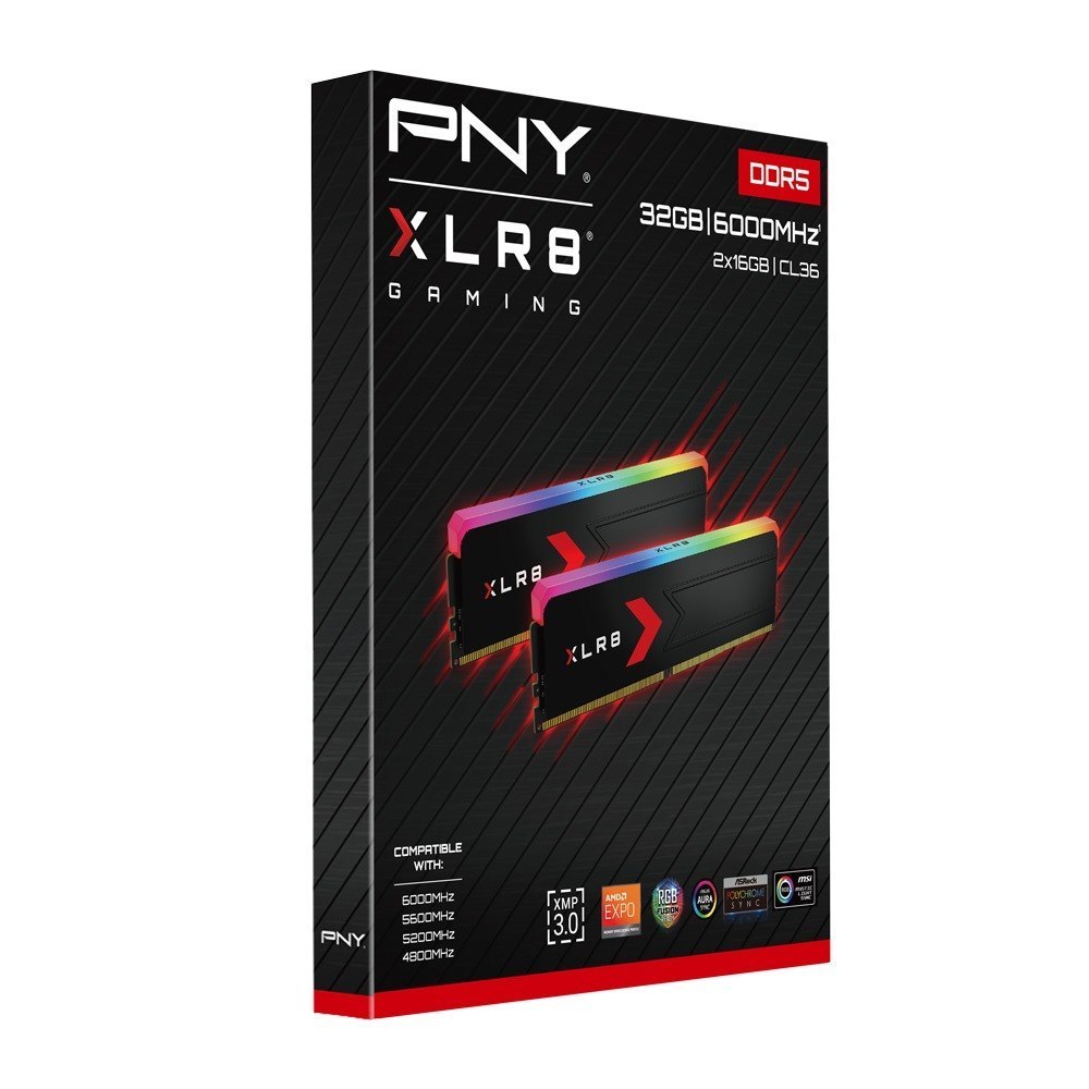 PNY Mako RGB DDR5 6000 32GB(16Gx2) MD32GK2D5600036XRGB