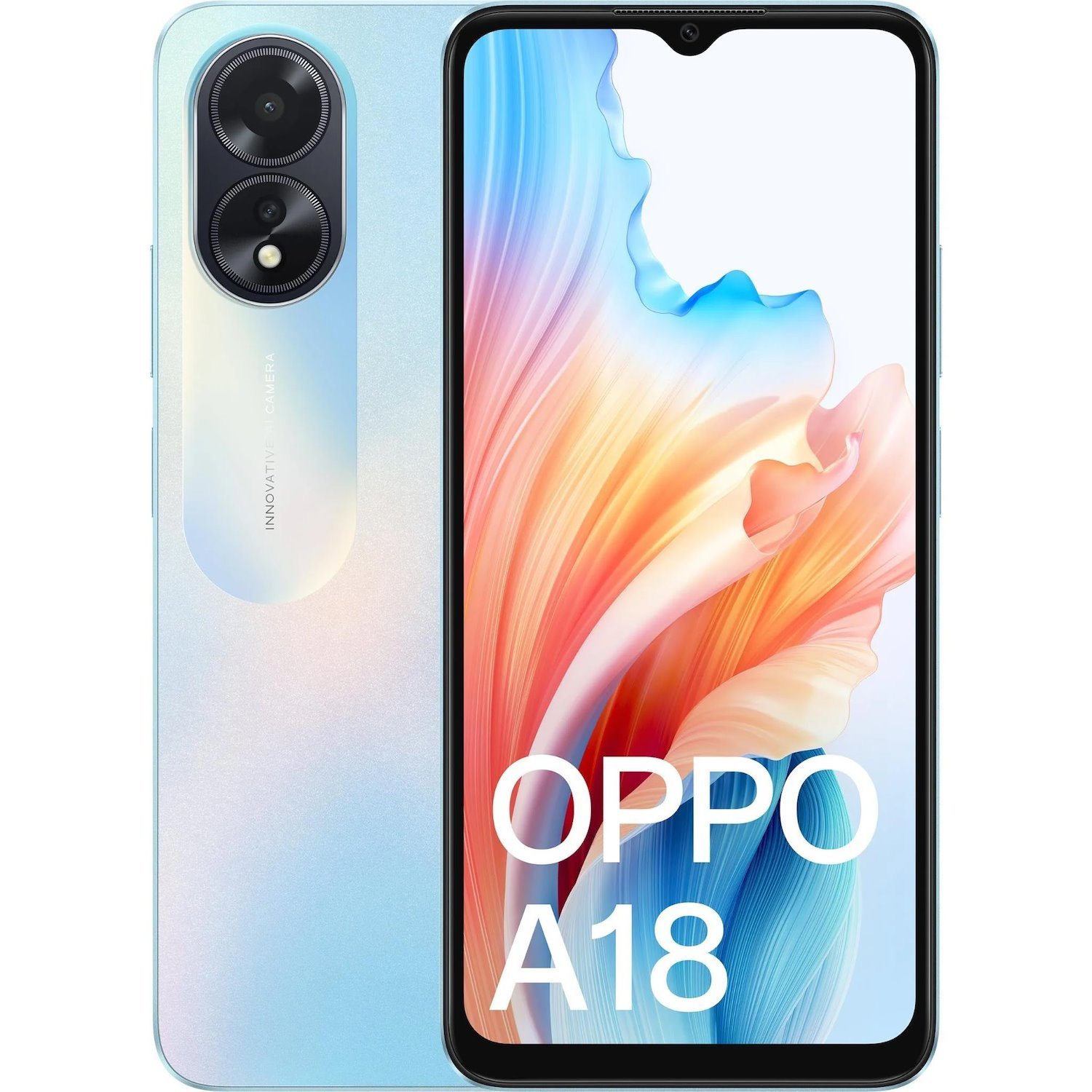 Oppo A18 4G 128GB - Blue (Cph2591au Blue)*AU Stock*, 6.56', HD+, 90Hz, 4GB/128GB, 8MP/5MP, Dual Sim, 5000mAh, 2 Years Warranty