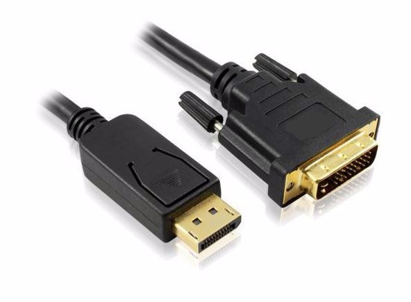 4Cabling 1M DisplayPort Male To Dvi-D Male Cable: Black