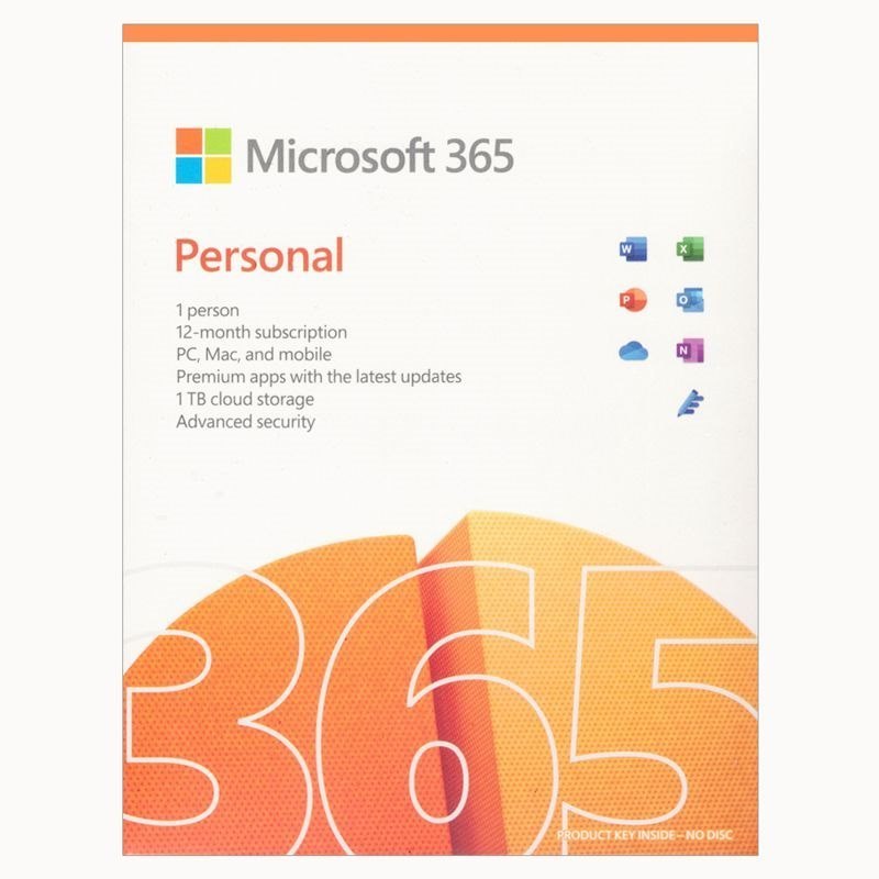 Microsoft 365 Personal - Box Pack - 1 Person - 1 Year