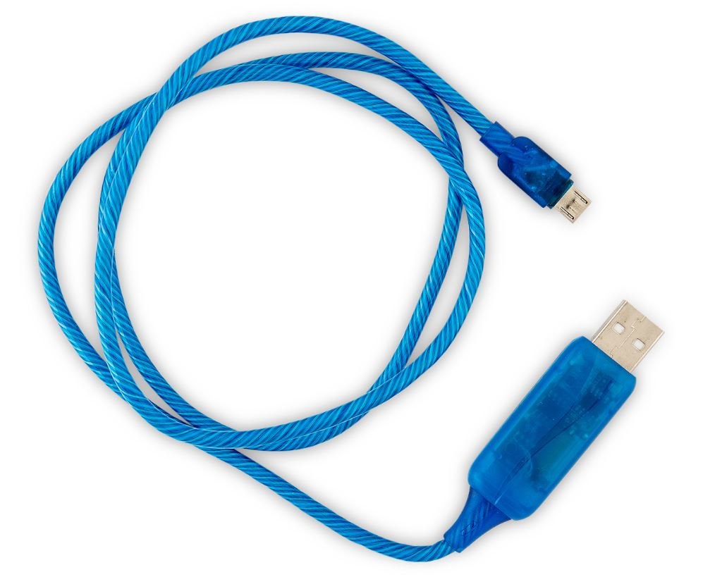 Generic #zVisible Flowing Micro Usb Charging Cable - Blue