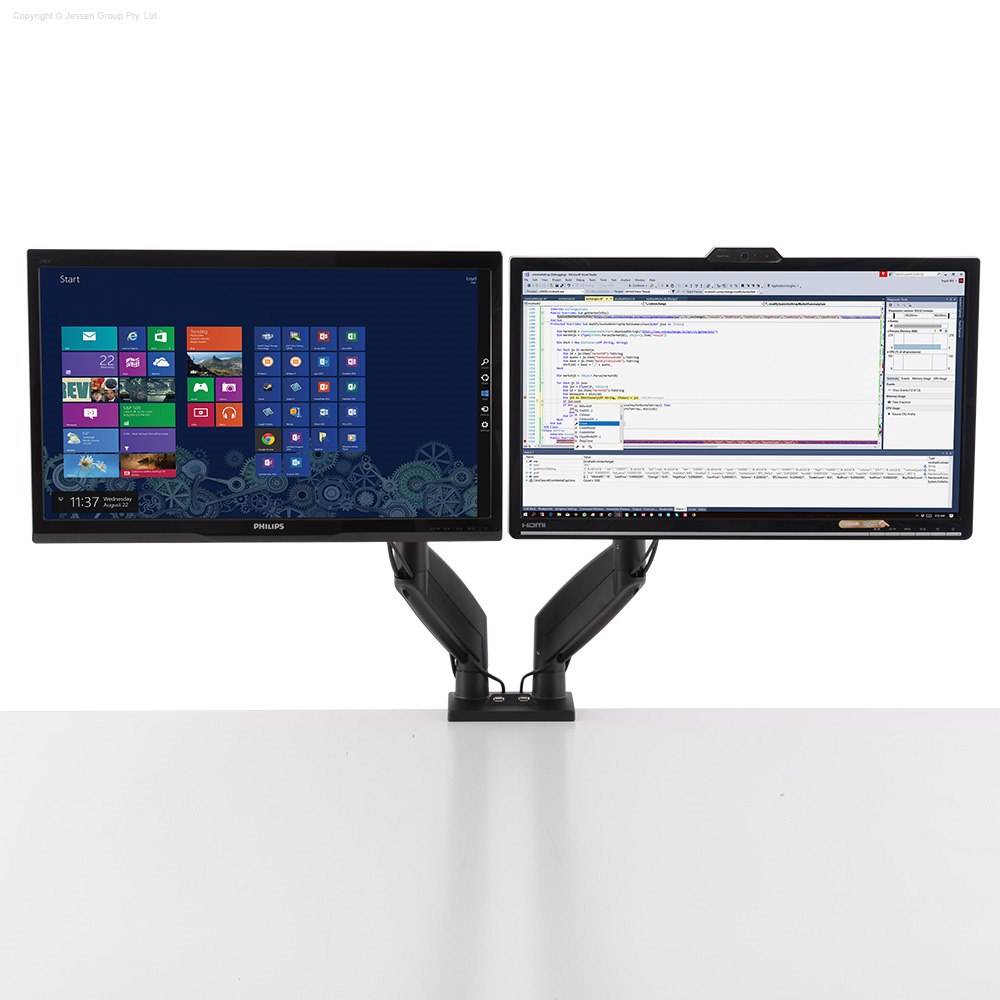 Dual Monitor Bracket Articulating