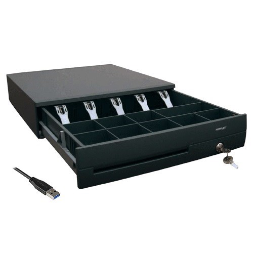 Posiflex USB Cash Drawer with lock