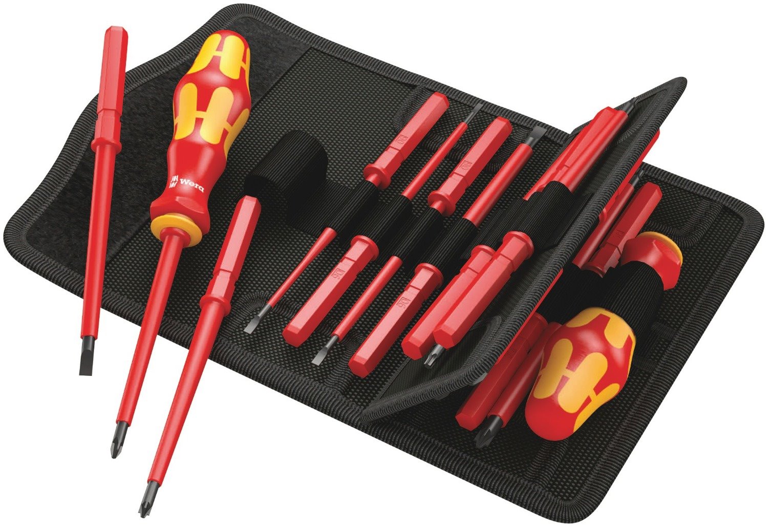 Wera Kraftform Kompakt Vde 17 Pce Bit Set With Handle And Inter-Changeable Blades