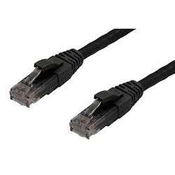 4Cabling 0.5M Cat 6 Ethernet Network Cable: Black