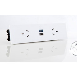 Elsafe Oe Elsafe: Qikfit Twin Usb Fast Charger Tuf - White
