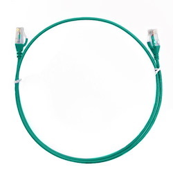 4Cabling 2M Cat 6 Ultra Thin LSZH Ethernet Network Cables: Green