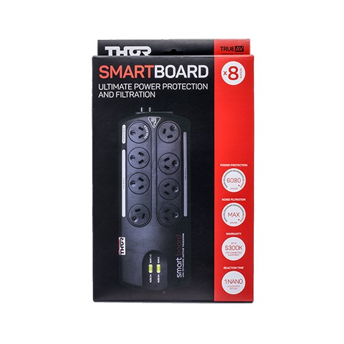 Thor 8 Way Smart Board Ultimate Surge Protected Power Board