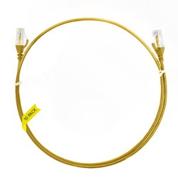 4Cabling 1.5M Cat 6 Ultra Thin LSZH Pack Of 10 Ethernet Network Cable. Yellow