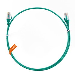 4Cabling 1.5M Cat 6 Ultra Thin LSZH Pack Of 50 Ethernet Network Cable. Green