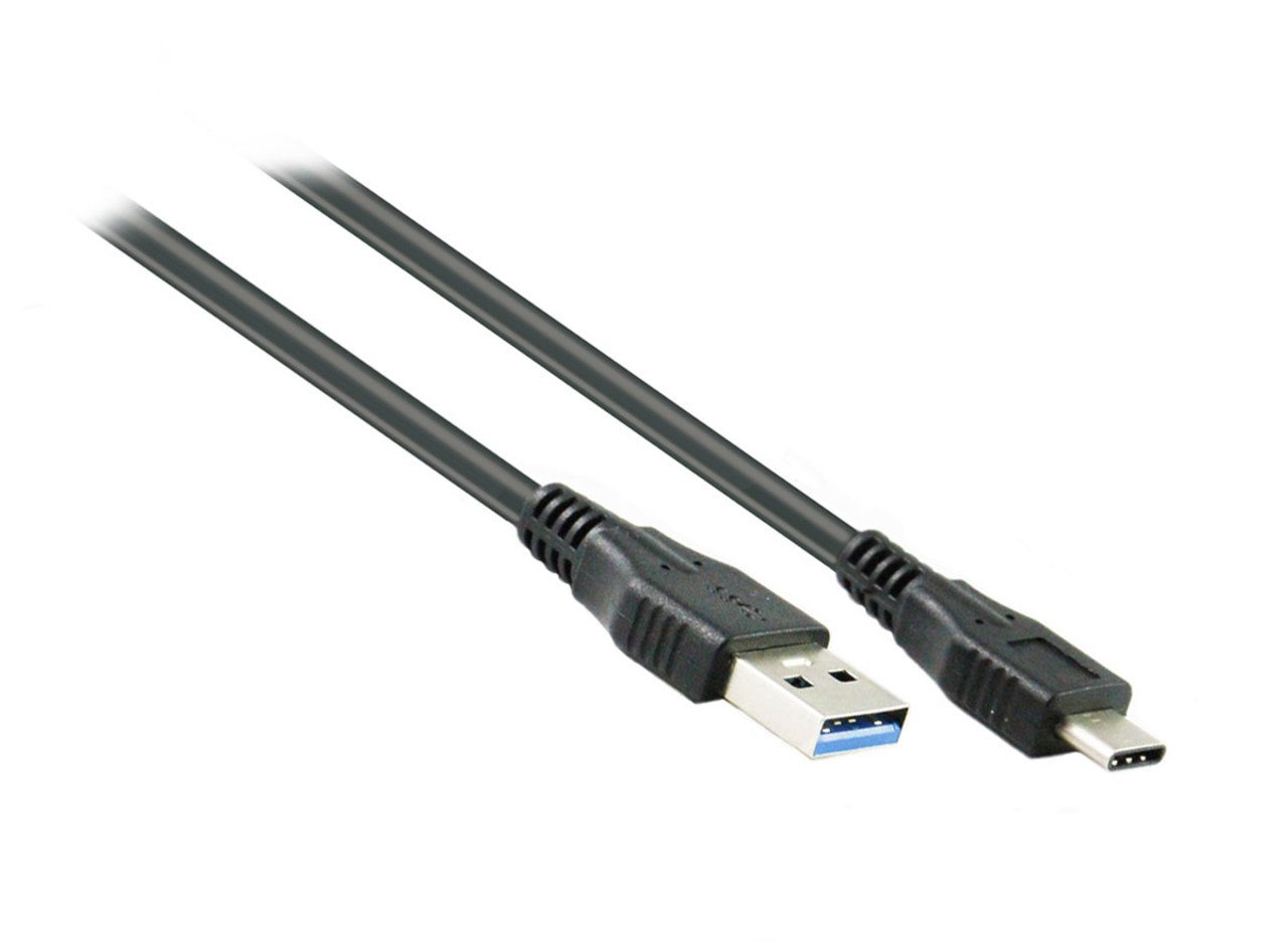 Konix 10M Usb 3.0 Type-C Am-Cm Active Extension Cable Black | 28+24Awg Supports 5Gbps