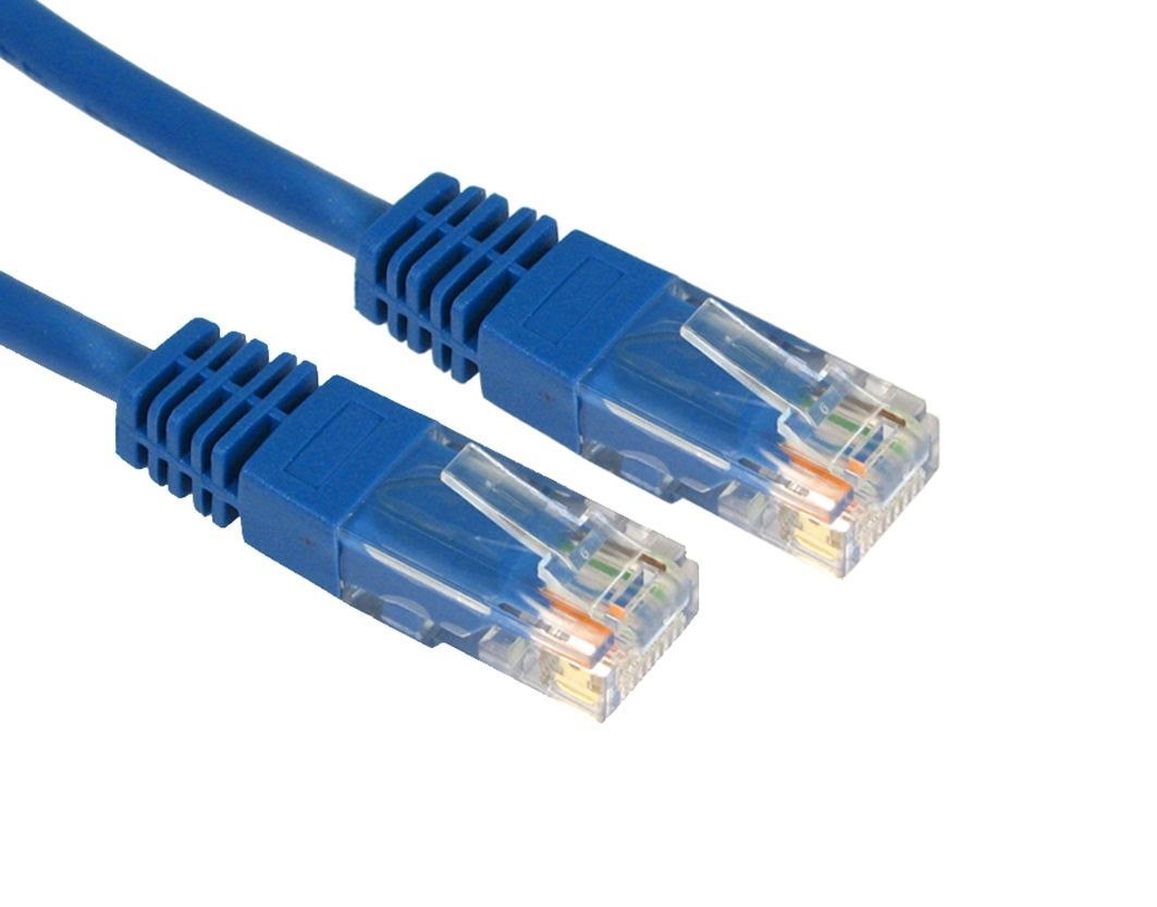 Cables Direct 0.5M Cat5e Utp PVC Inj MDD Cbl-Blue