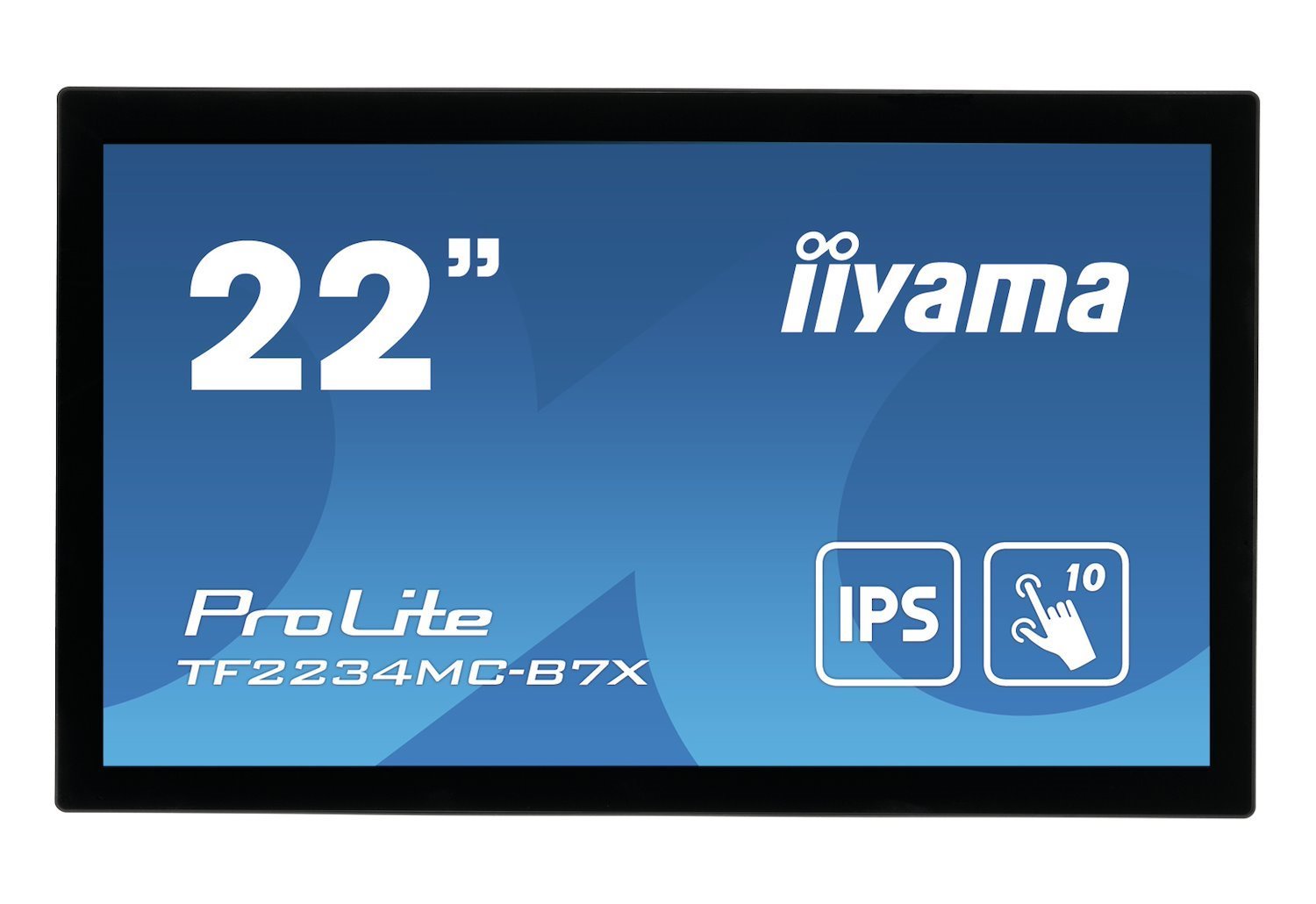 Iiyama ProLite TF2234MC-B7X - Led Monitor - 22" (21.5" Viewable) - Open Frame - Touchscreen - 1920 X 1080 Full HD (1080P) @ 60 HZ - Ips - 350 CD/M� - 1000:1 - 8 MS - Hdmi, Vga, DisplayPort - Black