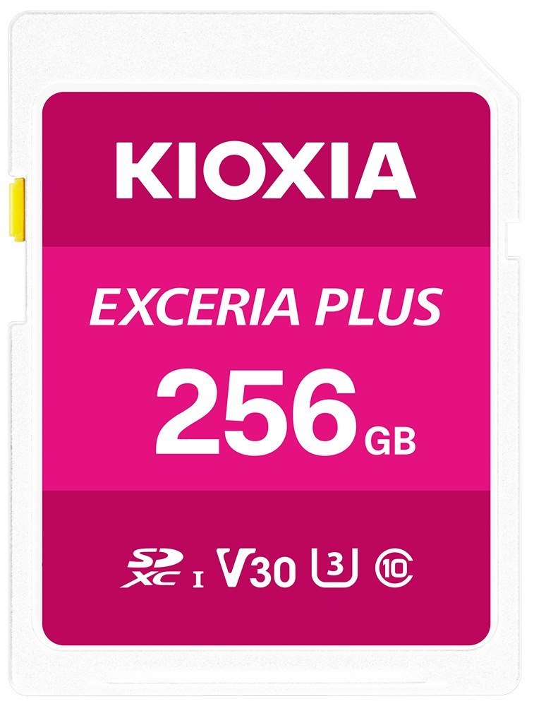 Kioxia 256GB Exceria Plus U3 V30 SD Card