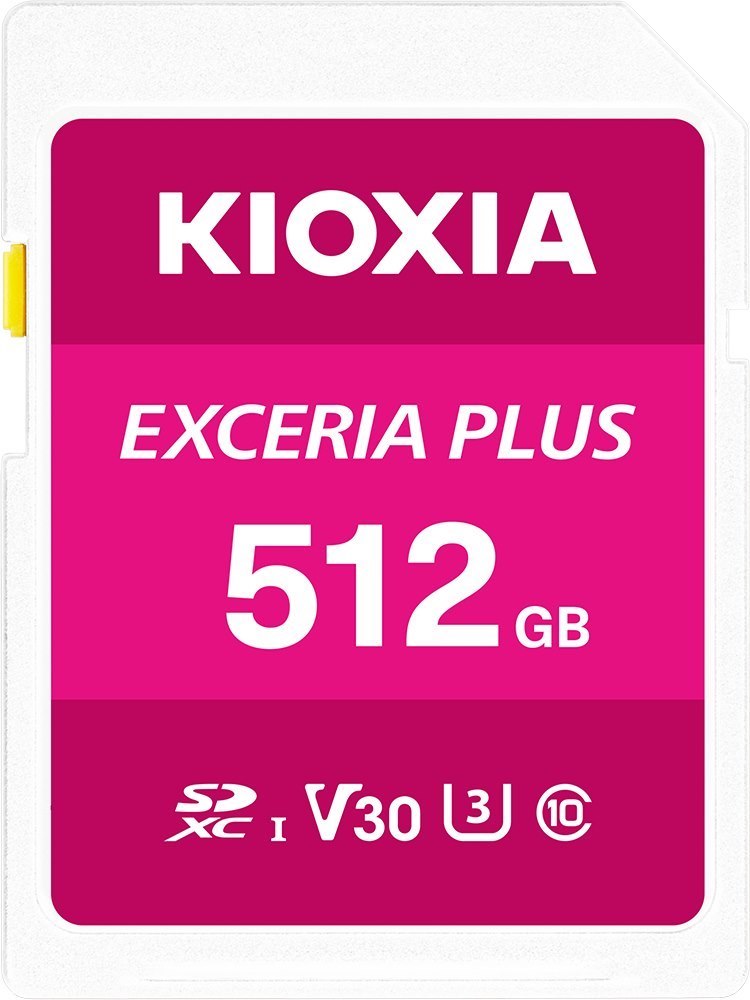 Kioxia 512GB Exceria Plus U3 V30 SD Card