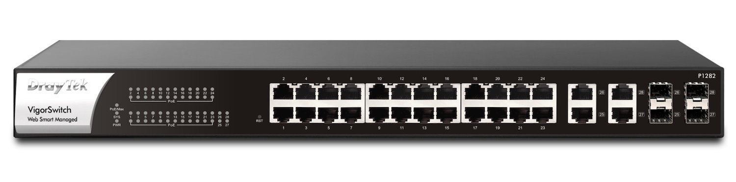 DrayTek VigorSwitch P1282 PoE Switch