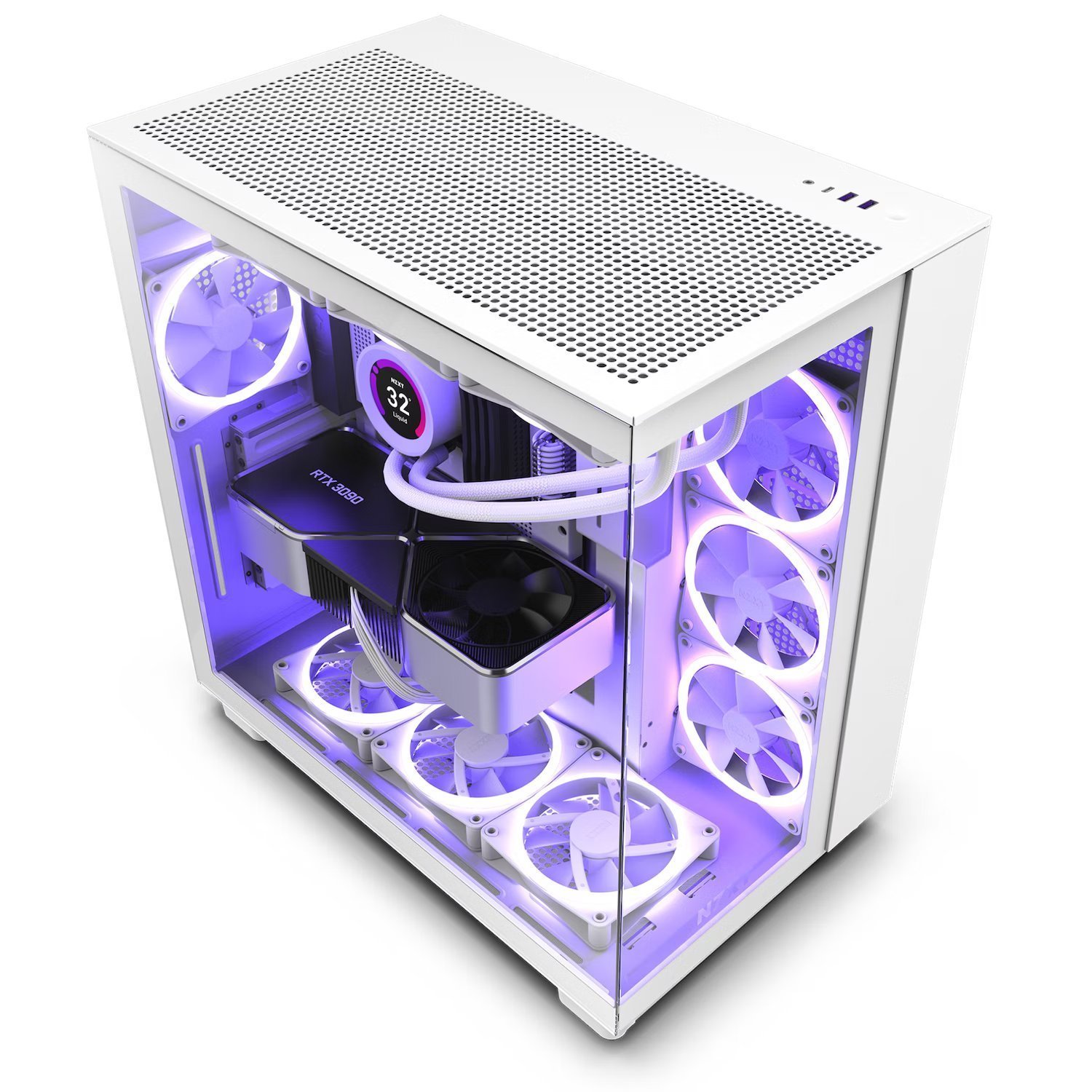 NZXT H9 Flow All White