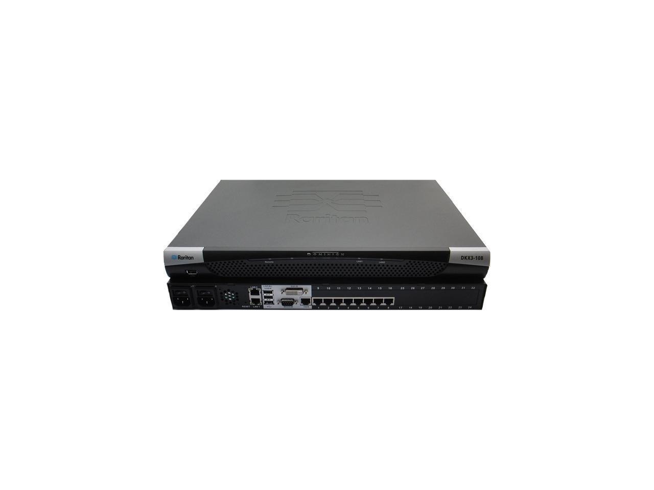 Raritan Dominion DKX3-116 - KVM Switch - Cat5 - 16 X KVM Port(S) - 1 Local User - 1 Ip User - Rack-Mountable