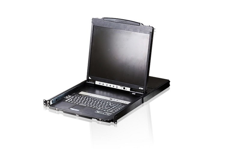 Aten Cl5808n-Ata-Au 19" Dual Rail 8 Port LCD KVM, Supports Second Console 2YR