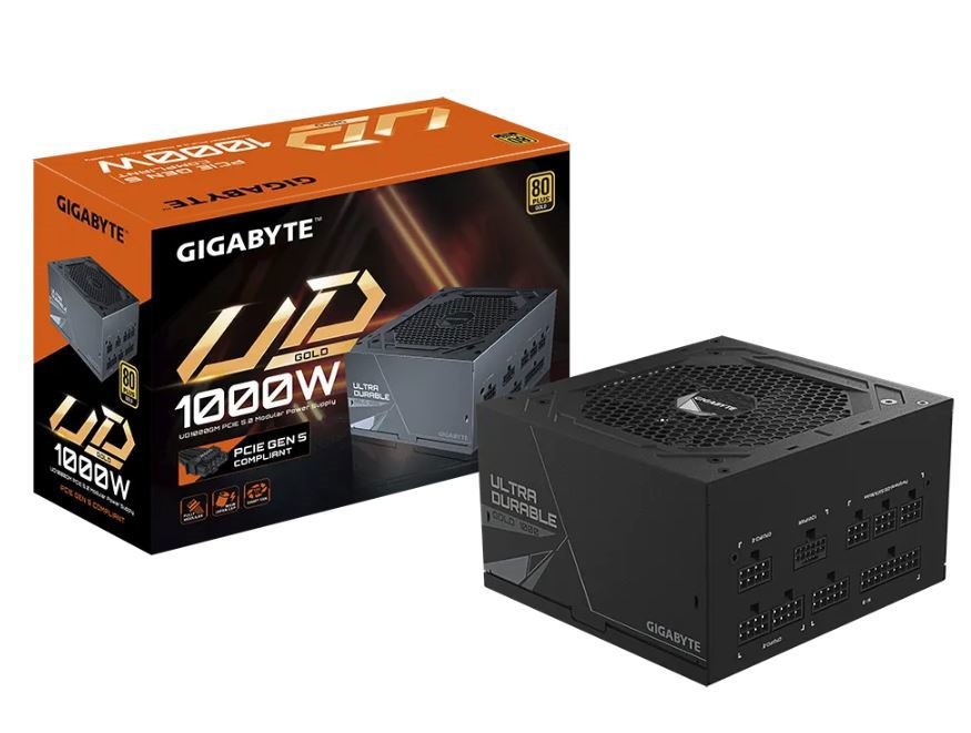 Gigabyte Ud1000gm PG5 Aorus Psu, 1000W, 80 Plus Gold, M Odular, PCIe 5.0, 10YR WTY