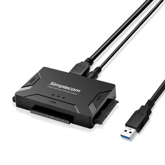 Simplecom Sa492 Usb 3.0 To 2.5', 3.5', 5.25' Sata Ide Adapter With Power Supply --- > Alternative Replacement Sa491