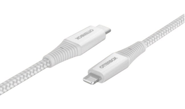 OtterBox Lightning To Usb-C Cable (2M) - PD Premium Pro - White (78-80891), Usb Power Delivery, Bend/Flex-Tested 25,000 Times, 60W Output