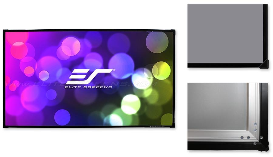 Elite Screens 150 Fixed Frame 169 Projector Screen Cinewhite Sable Frame B2