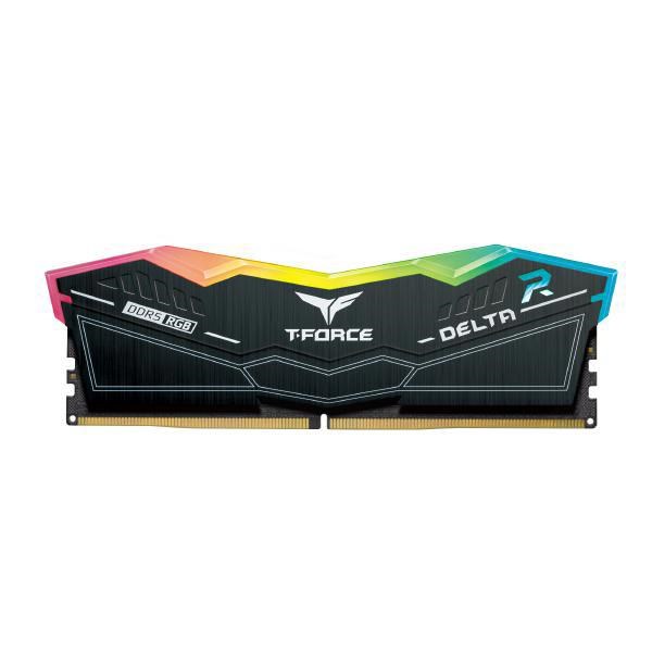 Team Group T-Force Delta Black RGB 32GB Kit (16GB X 2) 7200MHz On-Die Ecc DDR5 For SFF/TWR