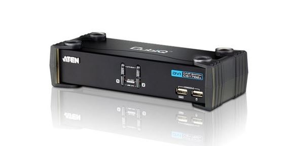 Aten (Cs1762a-At-U) 2 Port Usb 2.0 Dvi KVMP Switch. Support Single Link, Audio