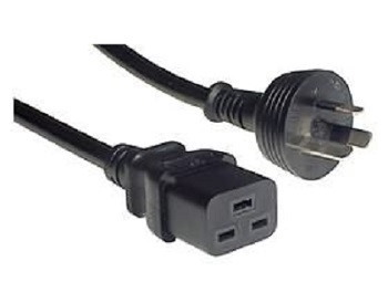 4Cabling Iec C19 To Mains Power Cable 10A Black 2M